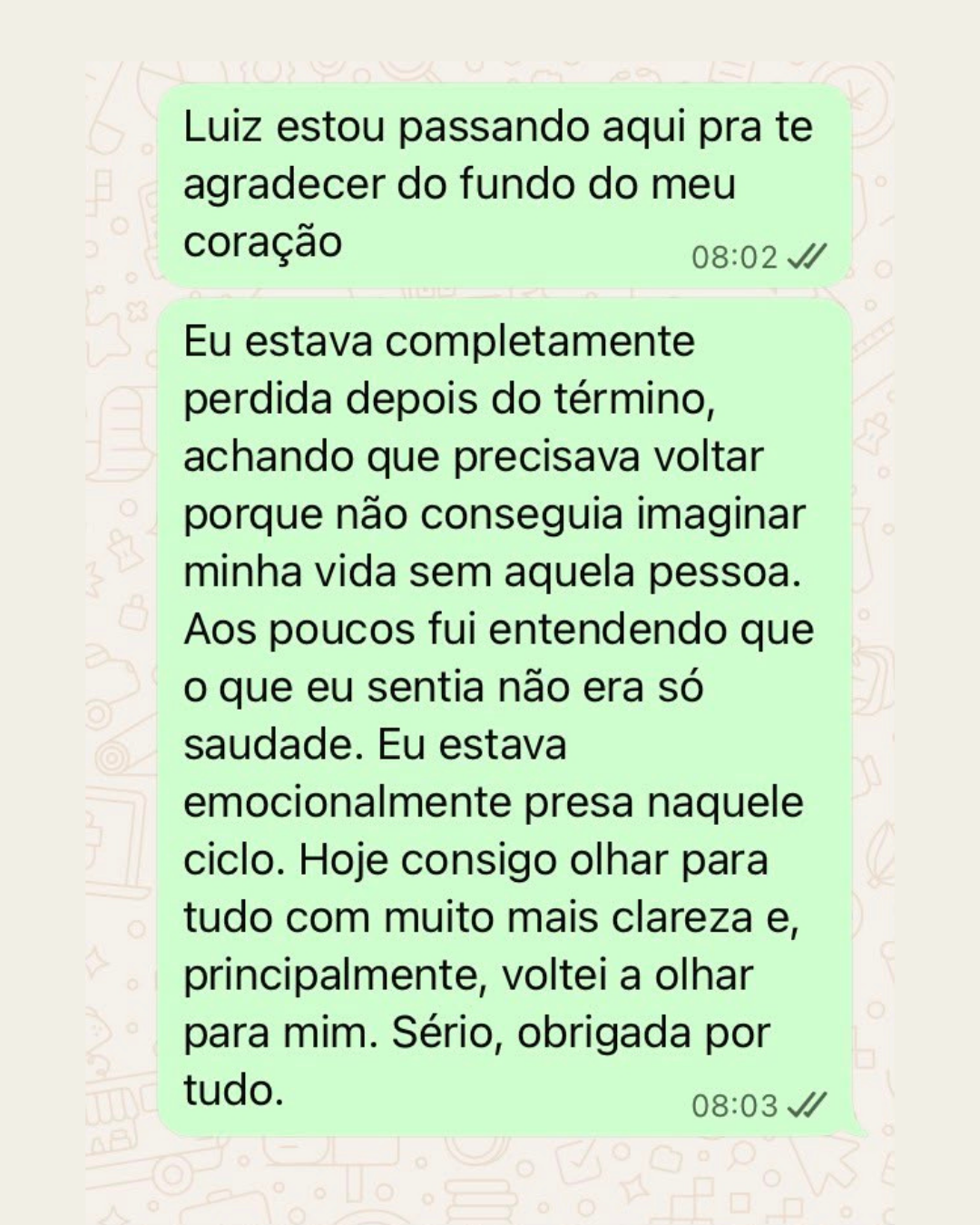 Depoimento real 1